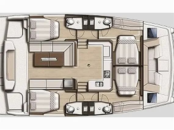 תוכנית הסיפון של Bali Catspace in Corfu / Mpenitses / Marina Benitses