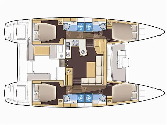 Lagoon 450 in Sukošan / D-Marin Dalmacija Marina - Photo 2