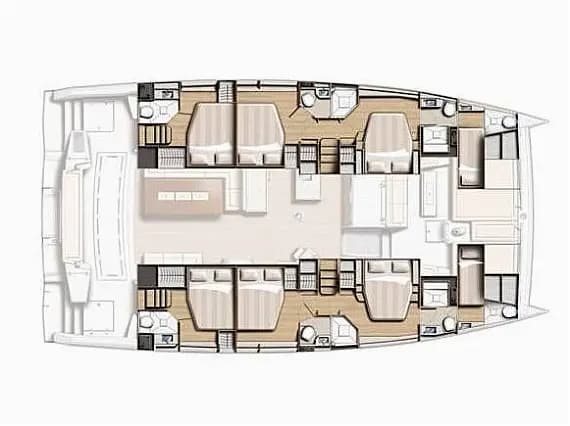 План на палубата на Bali 5.4 in Sicily / Capo d'Orlando Marina