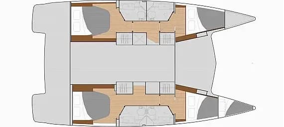 תוכנית הסיפון של Isla 40 in Rhodes New Marina