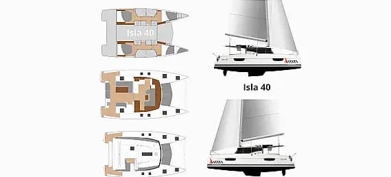 План на палубата на Isla 40 in Sicily / Castellammare del Golfo / Porto di Castellammare del Golfo