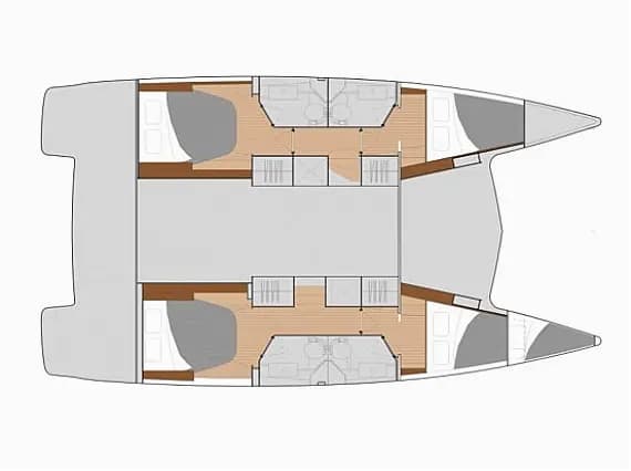 План на палубата на Isla 40 in Marmaris / Adaköy Marina