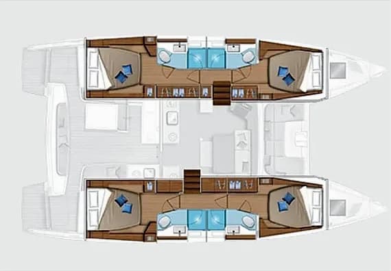 Lagoon 46 in Sardinia / Olbia / Marina di Olbia - Photo 2
