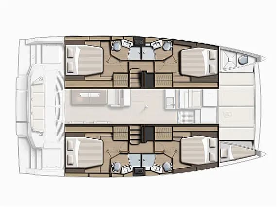 План на палубата на Bali 4.4 in Sicily / Capo d'Orlando Marina
