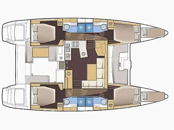 Lagoon 450 in Sukošan / D-Marin Dalmacija Marina - Photo 2