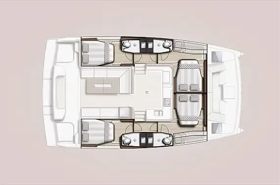 תוכנית הסיפון של Bali Catspace in Marmaris / Albatros Marina