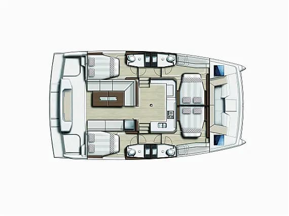 תוכנית הסיפון של Bali Catspace in Athens / Alimos Marina
