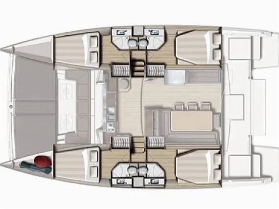 תוכנית הסיפון של Bali 4.3 in Eden Island / Mahe, Victoria / Eden Island Marina