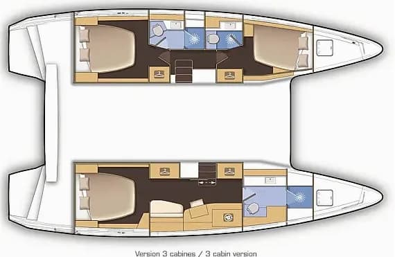 Lagoon 42 in Paros port - Photo 2