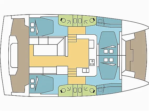 תוכנית הסיפון של Bali Catspace in Malta / Kalkara Marina