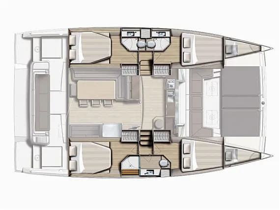 План на палубата на Bali 4.3 in Sicily / Capo d'Orlando Marina