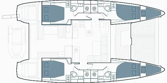 Lagoon 450 Sport in Lefkada / Port of Lefkas - Photo 2