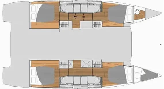 תוכנית הסיפון של Elba 45 in Fethiye / Yacht Classic Hotel