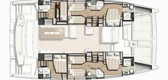 תוכנית הסיפון של Bali 5.4 in Ibiza / Marina Ibiza