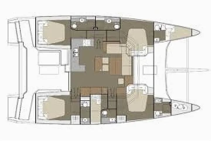 Dufour Catamaran 48 in Sicily / Capo d'Orlando Marina - Photo 5
