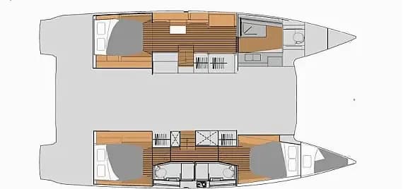 תוכנית הסיפון של Elba 45 in Phuket / Yacht Haven Marina