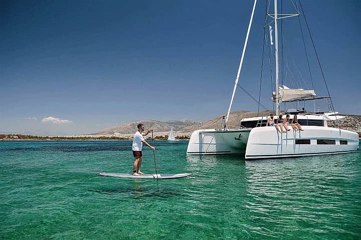 Dufour Catamaran 48 in Sardinia / Olbia / Marina Golfo Cugnana - Photo 4