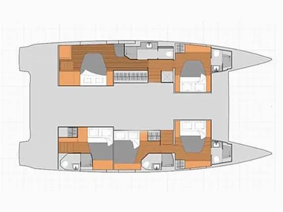 תוכנית הסיפון של Aura 51 in Ibiza / Sant Antoni de Portmany Port