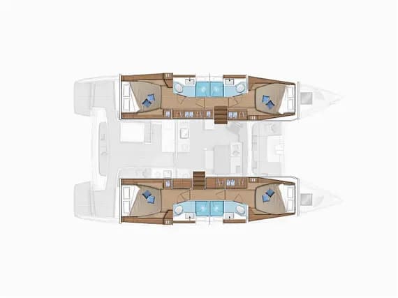 Lagoon 46 in Sardinia / Portisco / Cala dei Sardi - Photo 2