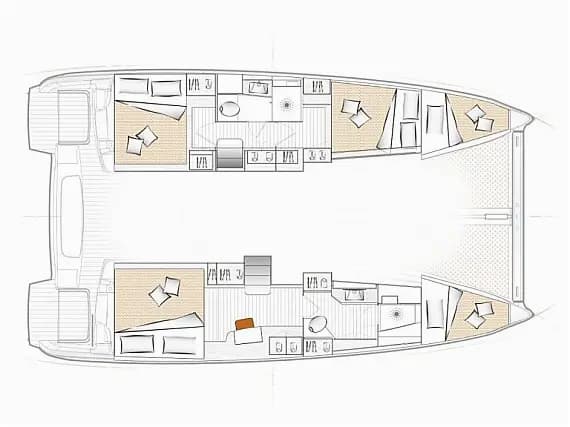 תוכנית הסיפון של Excess 11 in Dubrovnik / ACI Marina Dubrovnik