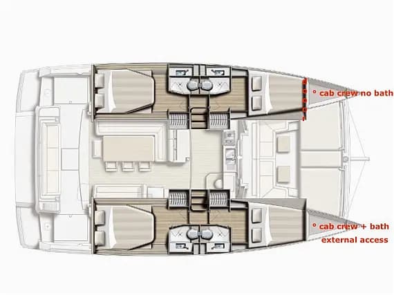 План на палубата на Bali 4.1 in Sicily / Capo d'Orlando Marina