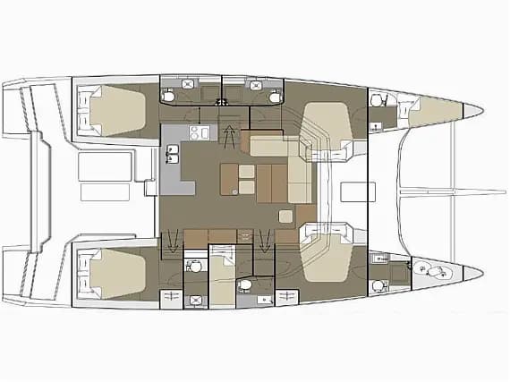 Dufour Catamaran 48 in Primošten / Marina Kremik - Photo 3