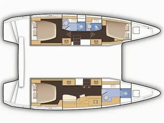 תוכנית הסיפון של Lagoon 42 in Eden Island / Mahe, Victoria / Eden Island Marina