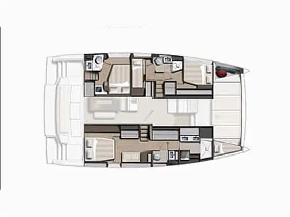 Bali 4.6 in Seget Donji / Marina Baotić 的甲板布局图