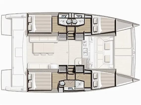 תוכנית הסיפון של Bali 4.0 in Zadar / Marina Zadar