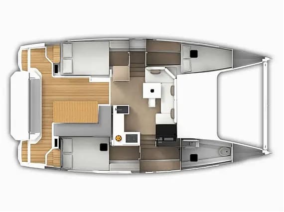תוכנית הסיפון של Aventura 34 in Šibenik / D-Marin Marina Mandalina