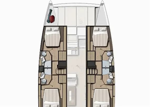 תוכנית הסיפון של Bali 4.4 in Rhodes New Marina