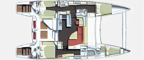 תוכנית הסיפון של Catana 50 in Lisbon / Doca de Belém