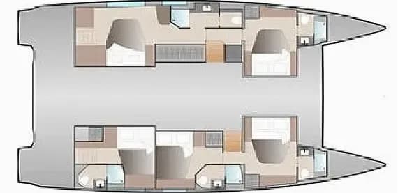 תוכנית הסיפון של Aura 51 in Saint Martin / Sandy Ground / Rue de Sandy Ground